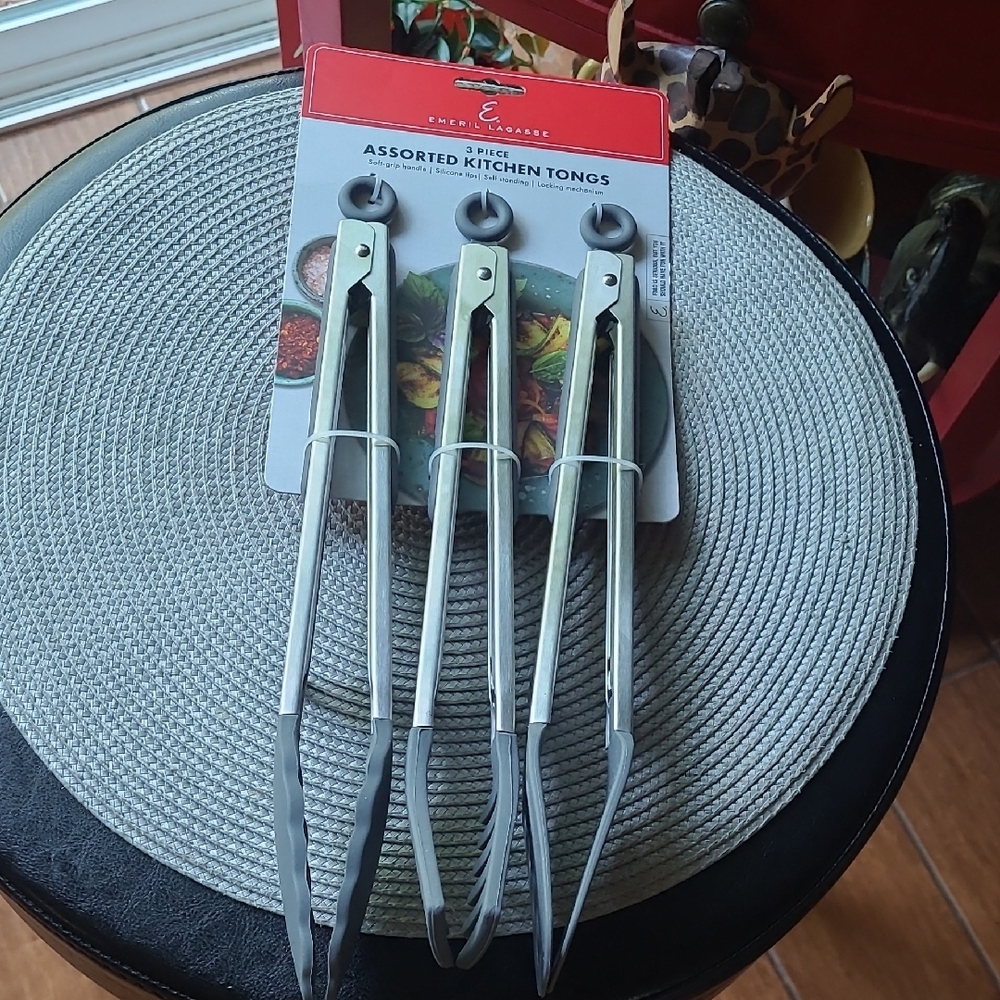 Emerol Lagasse Assorted Kitchen Tongs Set